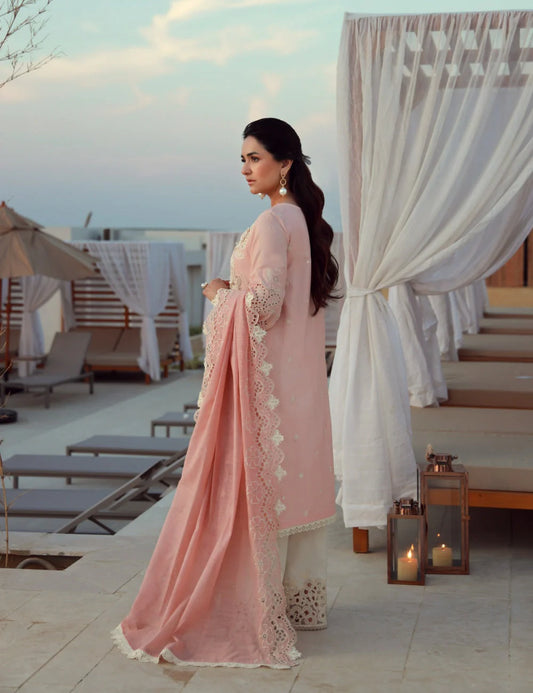 3 piece Embroidered lawn suit by GULMINA