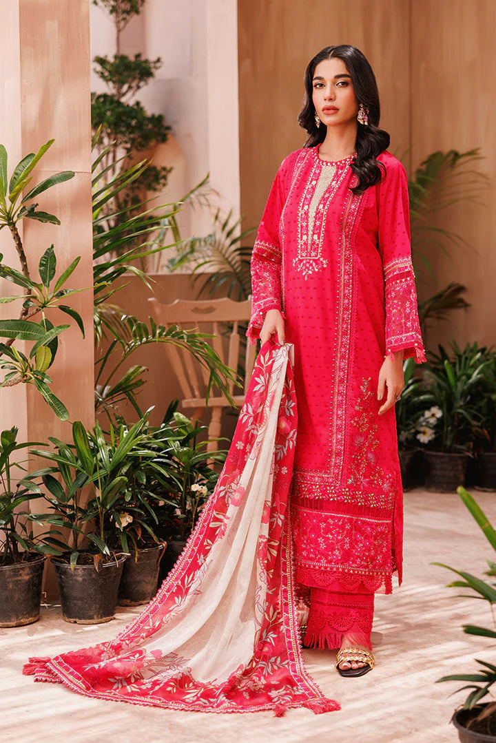 3-PC Unstitched Embroidered Chikankari Lawn Suit by ellena