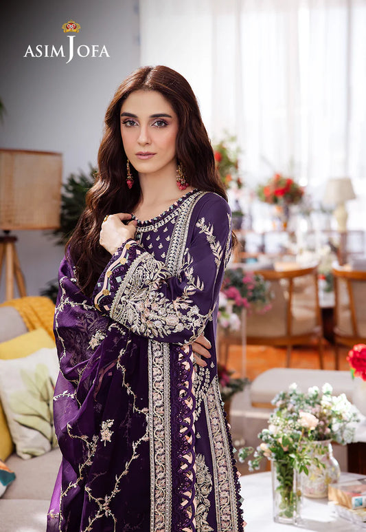 EMBROIDERED LAWN 3 PCS BY ASIM JOFA