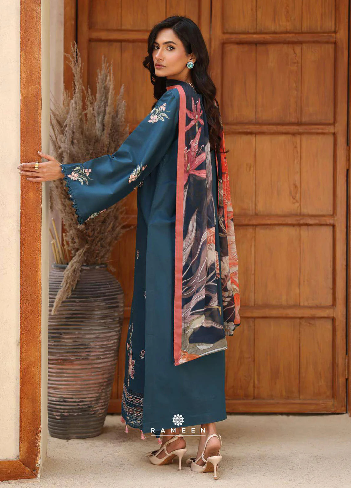 Rameen By Raaya Embroidered Lawn 3 Piece Unstitched Suit