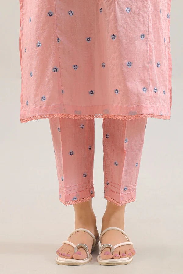 Embroidered Cotton Jacquard 2 Piece