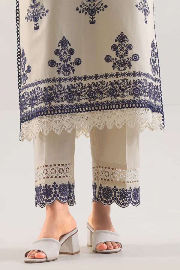 2 Piece embroidered lawn suit