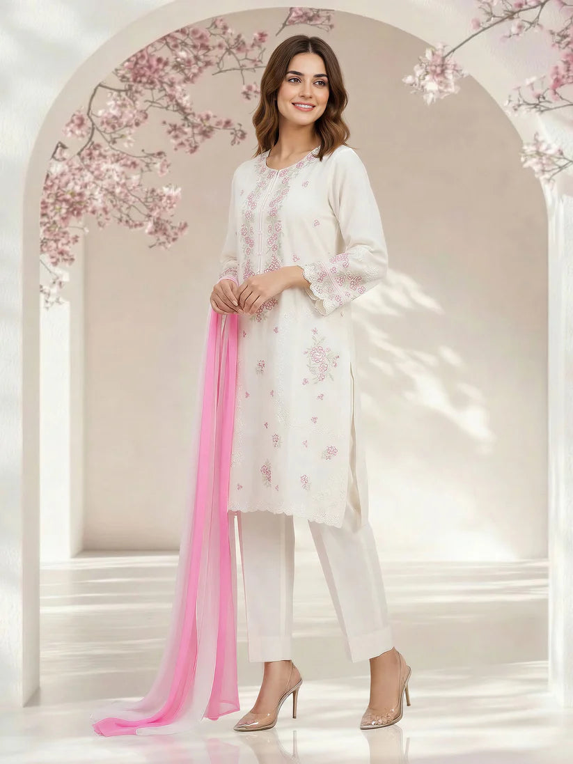 3 Piece Lawn Suit-Embroidered by Limelight