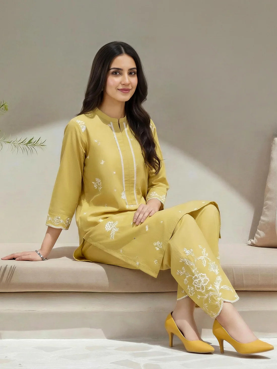 2 Piece Lawn Suit- Embroidered by Limelight