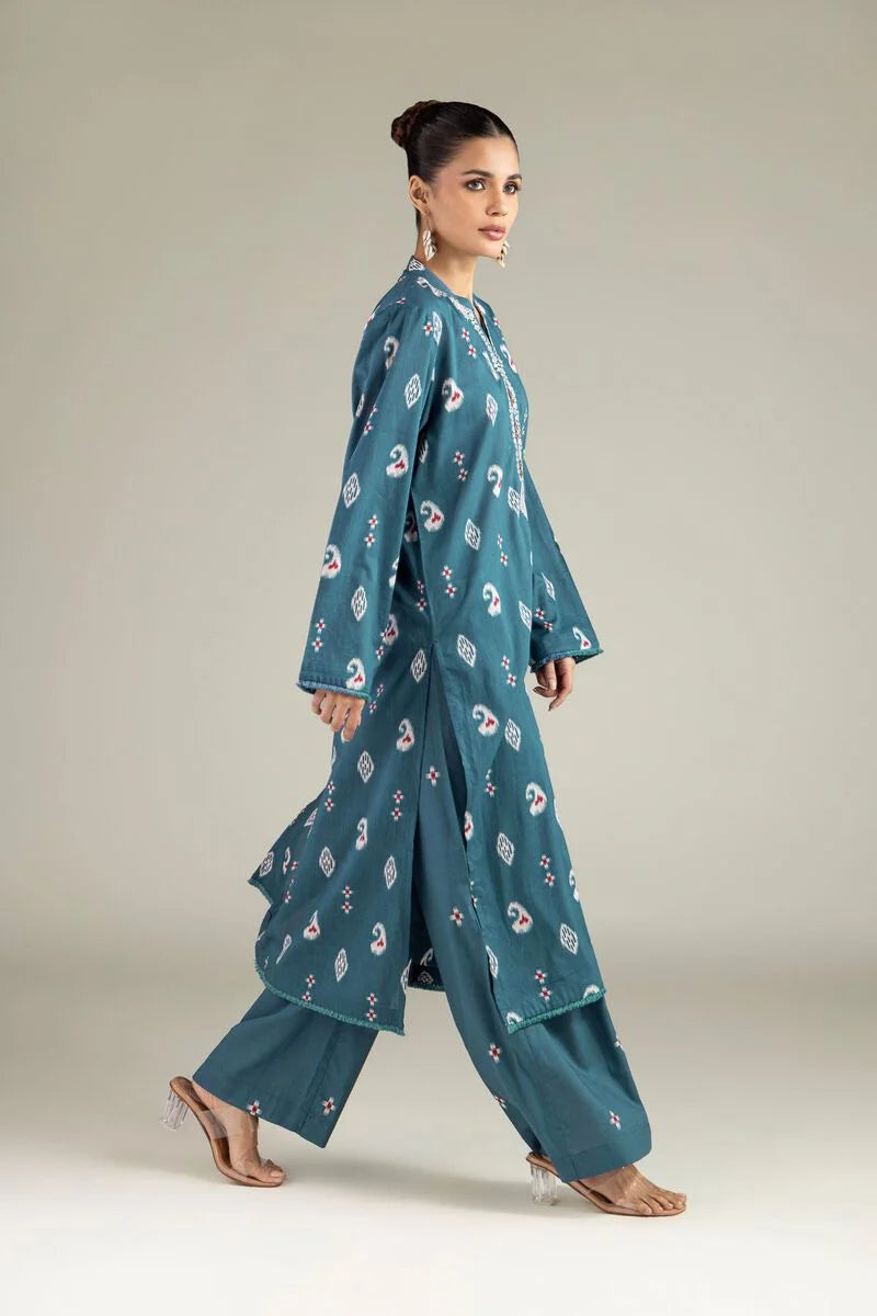 Fabrics 2 Piece Embroidered Lawn Suit By Khaddi
