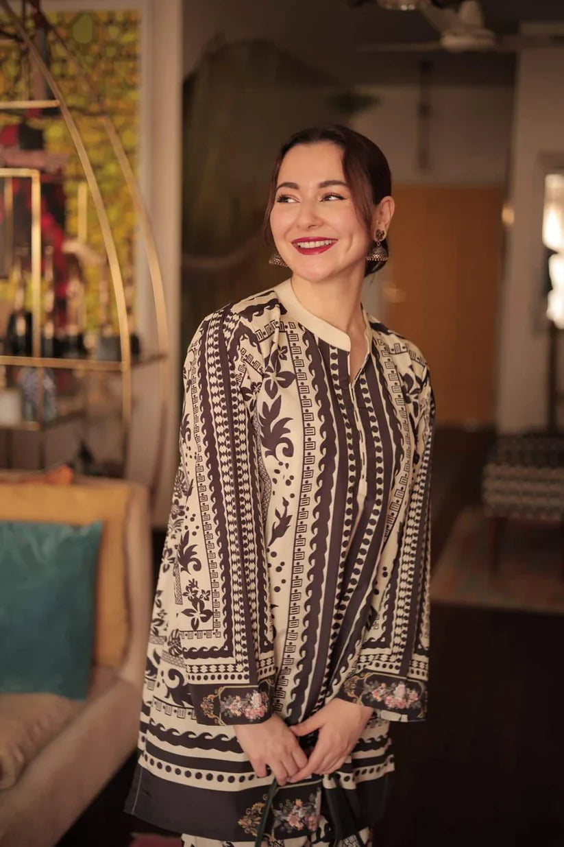2 PC Printed lawn Suit By SS Collection