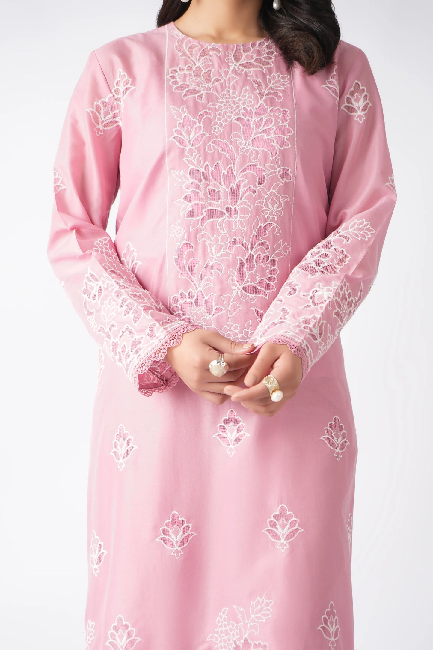 2 Piece embroidered lawn suit