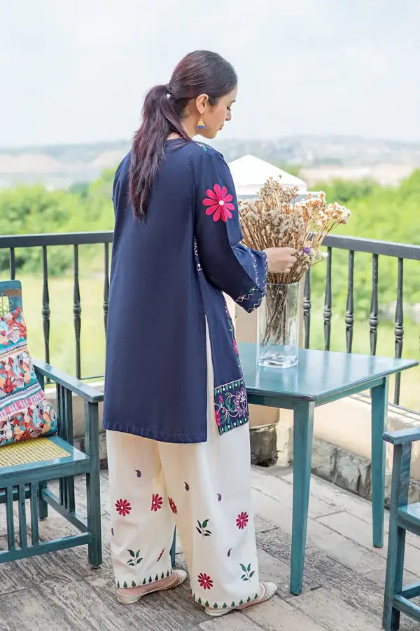 2 Piece Unstitched Heavy Embroidered Lawn Suit by Naqoosh
