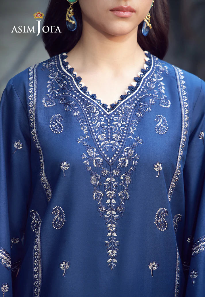 Embroidered Cambric Unstitched 3 Pcs By ASIM JOFA