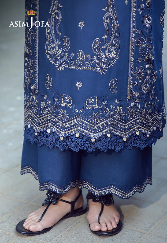 Embroidered Cambric Unstitched 3 Pcs By ASIM JOFA