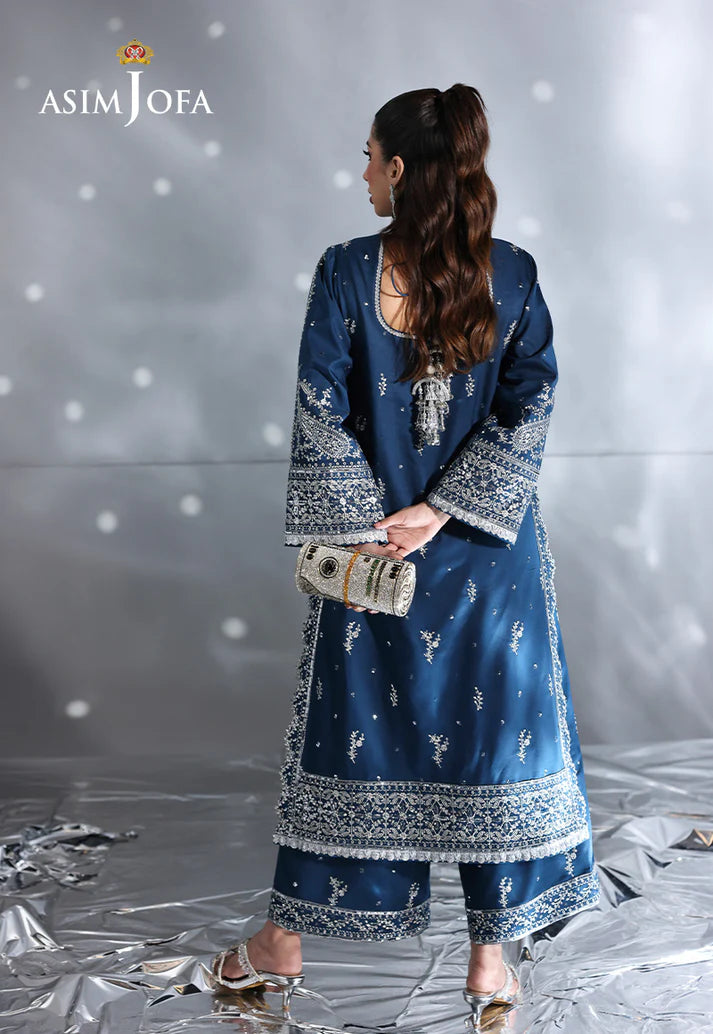 EMBROIDERED SILK UNSTITCHED 2 PCS BY ASIM JOFA
