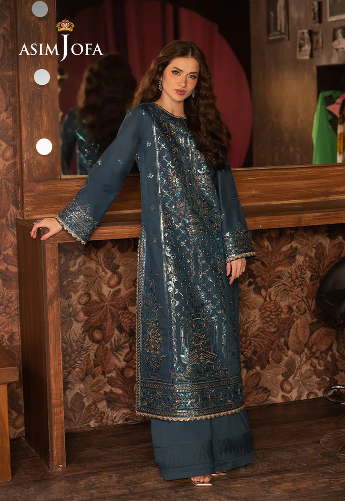 ASIM JOFA EMBROIDERED PAPER COTTON UNSTITCHED 2 PCS