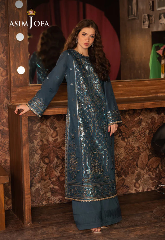 ASIM JOFA EMBROIDERED PAPER COTTON UNSTITCHED 2 PCS