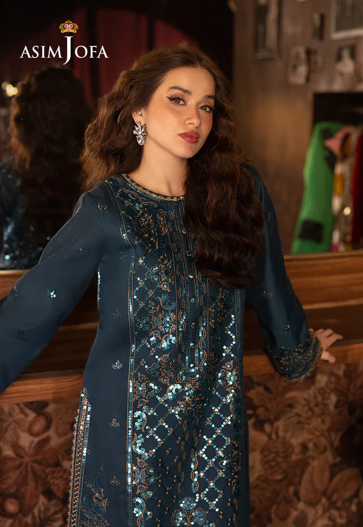 ASIM JOFA EMBROIDERED PAPER COTTON UNSTITCHED 2 PCS