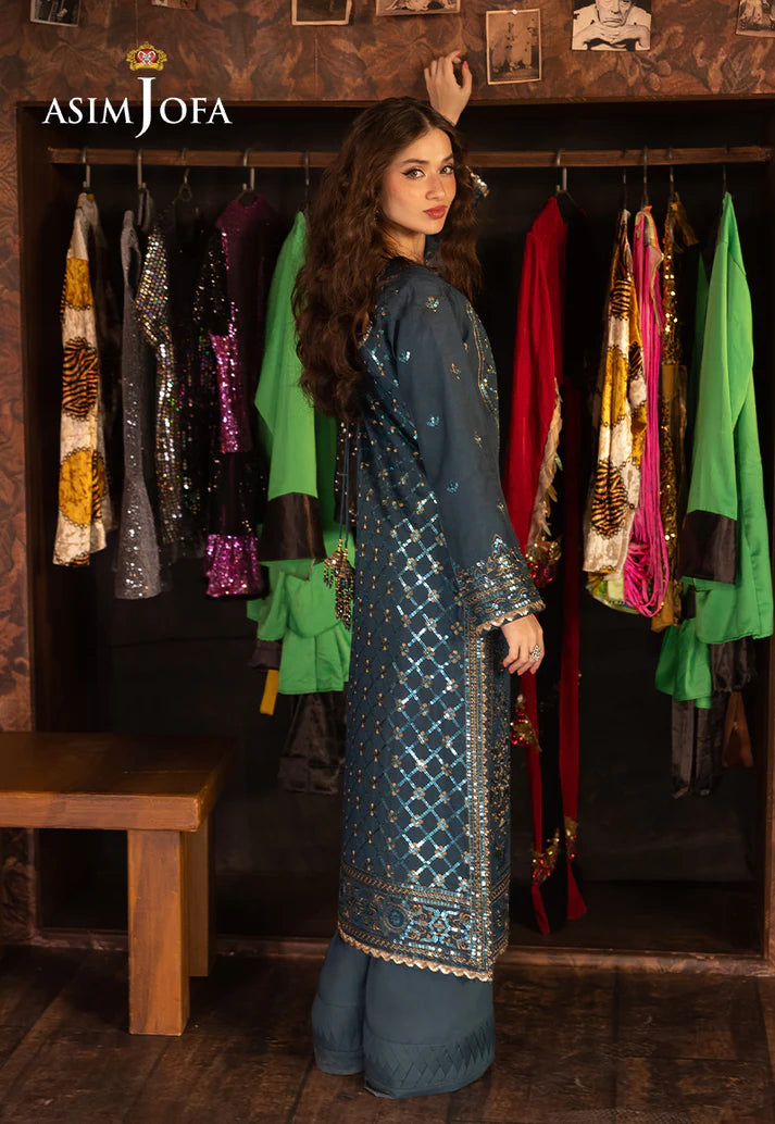 ASIM JOFA EMBROIDERED PAPER COTTON UNSTITCHED 2 PCS