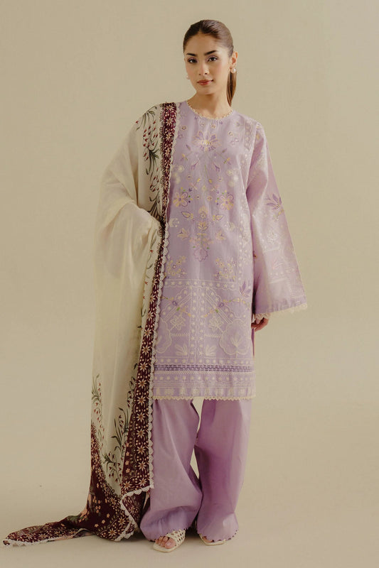 Embroidered Lawn Unstitched 3Pc Suit