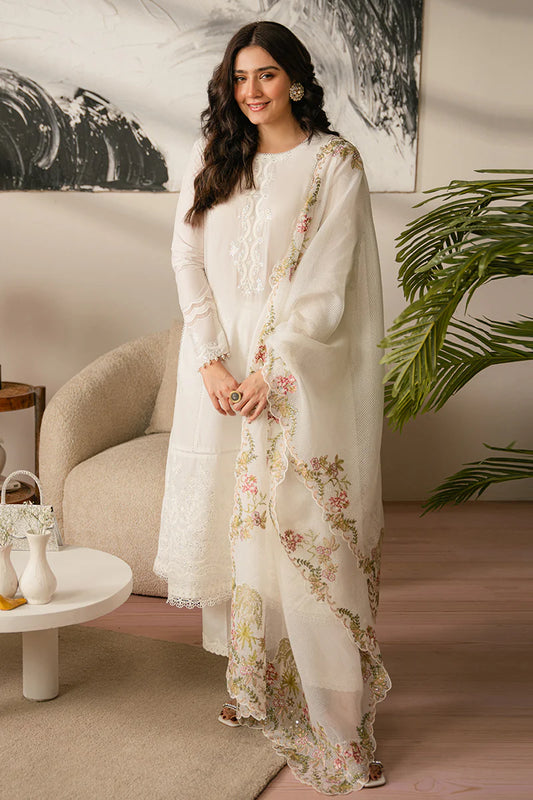 3 PIECE EMBROIDERED LAWN SUIT BY CROSS STITCH