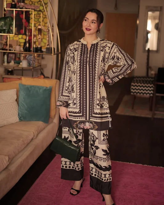 2 PC Printed lawn Suit By SS Collection