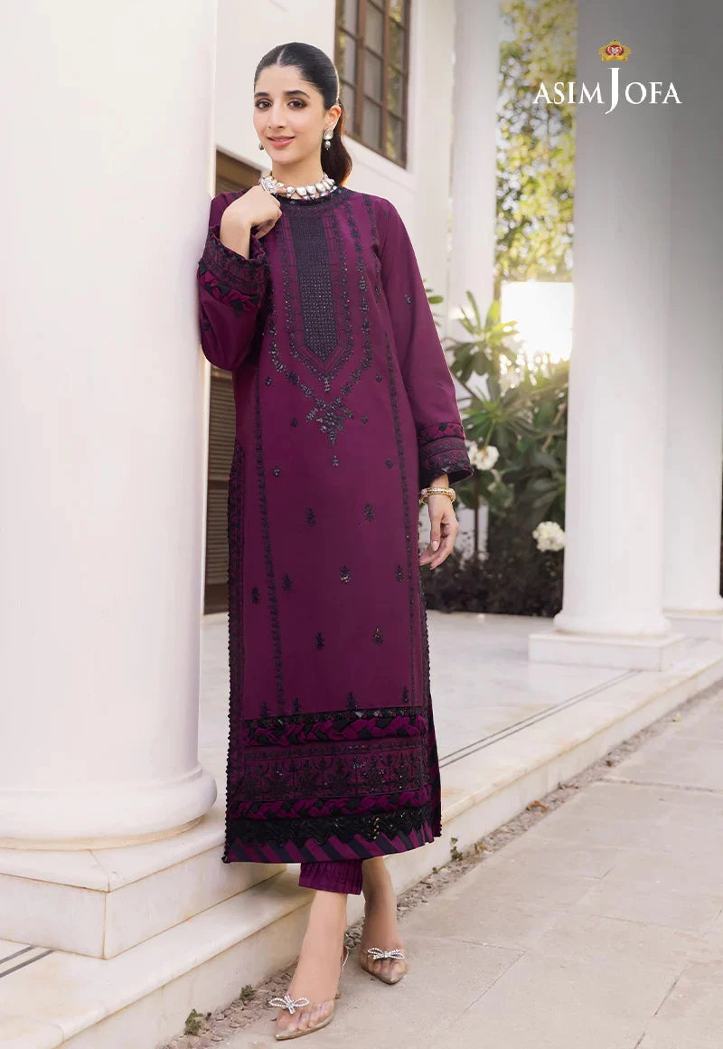 Asim Jofa Embroidered Lawn Suits Unstitched 2 Piece