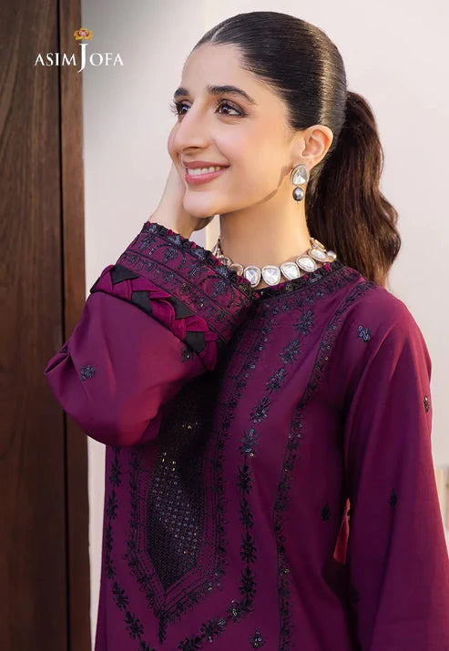 Asim Jofa Embroidered Lawn Suits Unstitched 2 Piece
