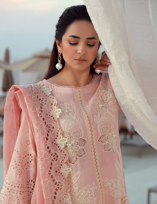 3 piece Embroidered lawn suit by GULMINA