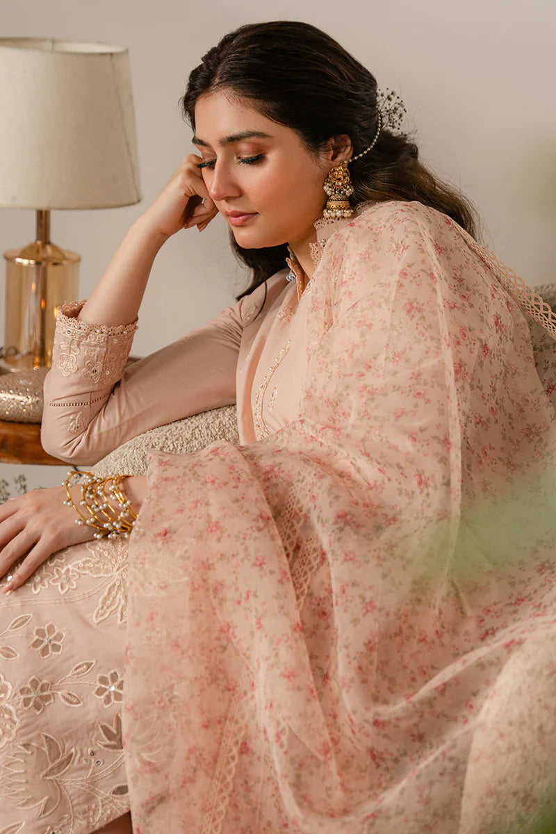 UNSTITCHED 3 PIECE EMBROIDERED LAWN SUIT BY CROSS STITCH