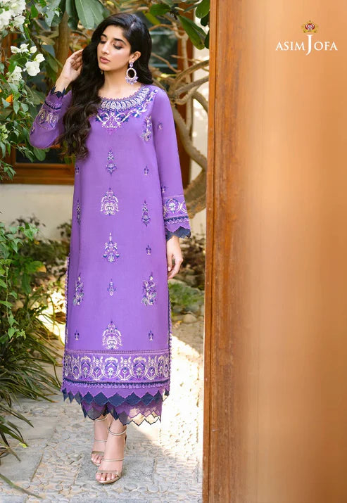 Asim Jofa Embroidered Lawn Suits Unstitched 2 Piece