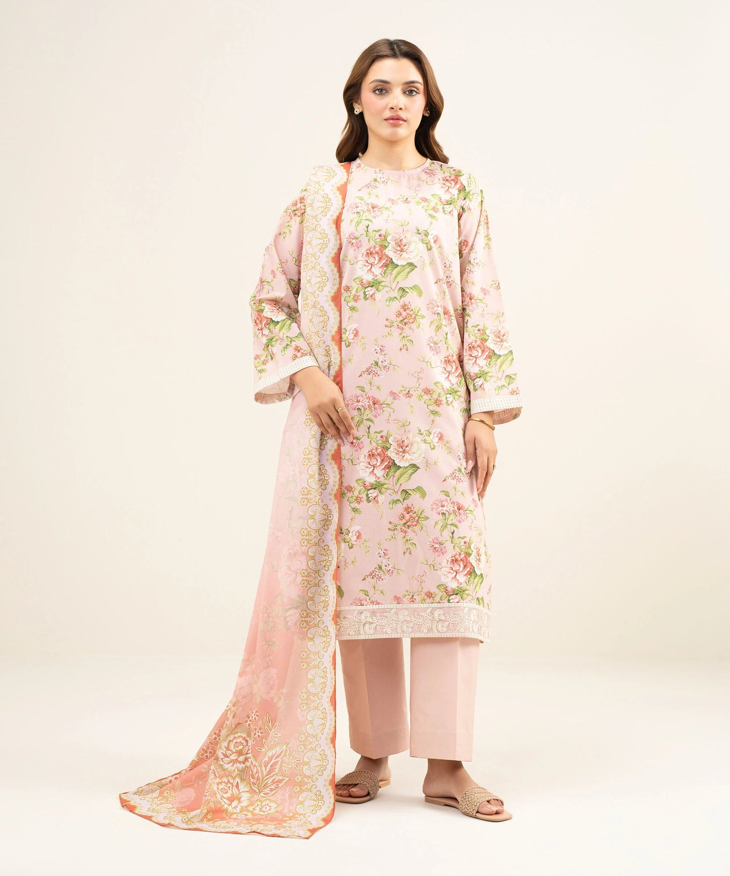2 Piece - Embroidered Lawn Suit