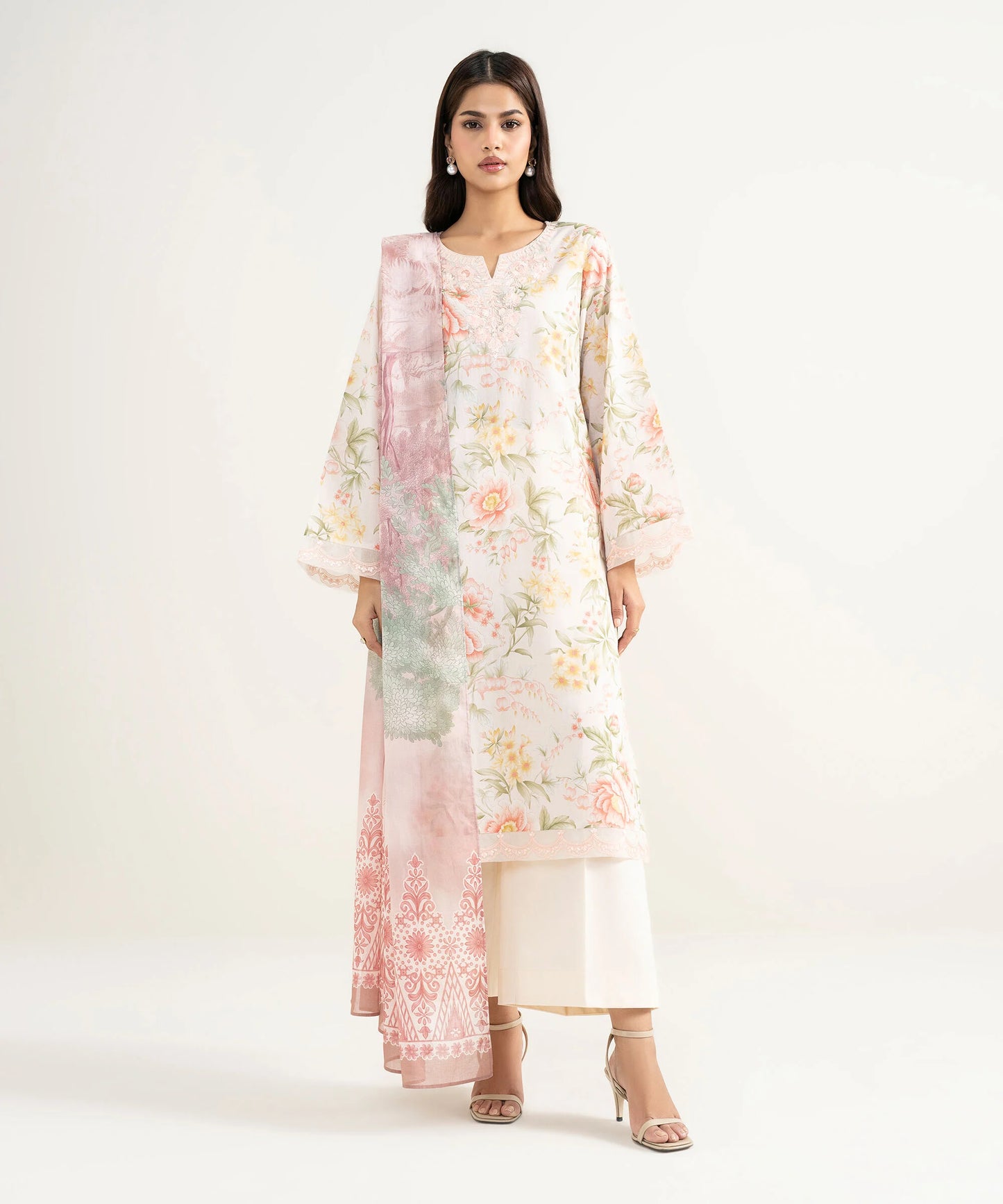 2 Piece - Embroidered Lawn Suit