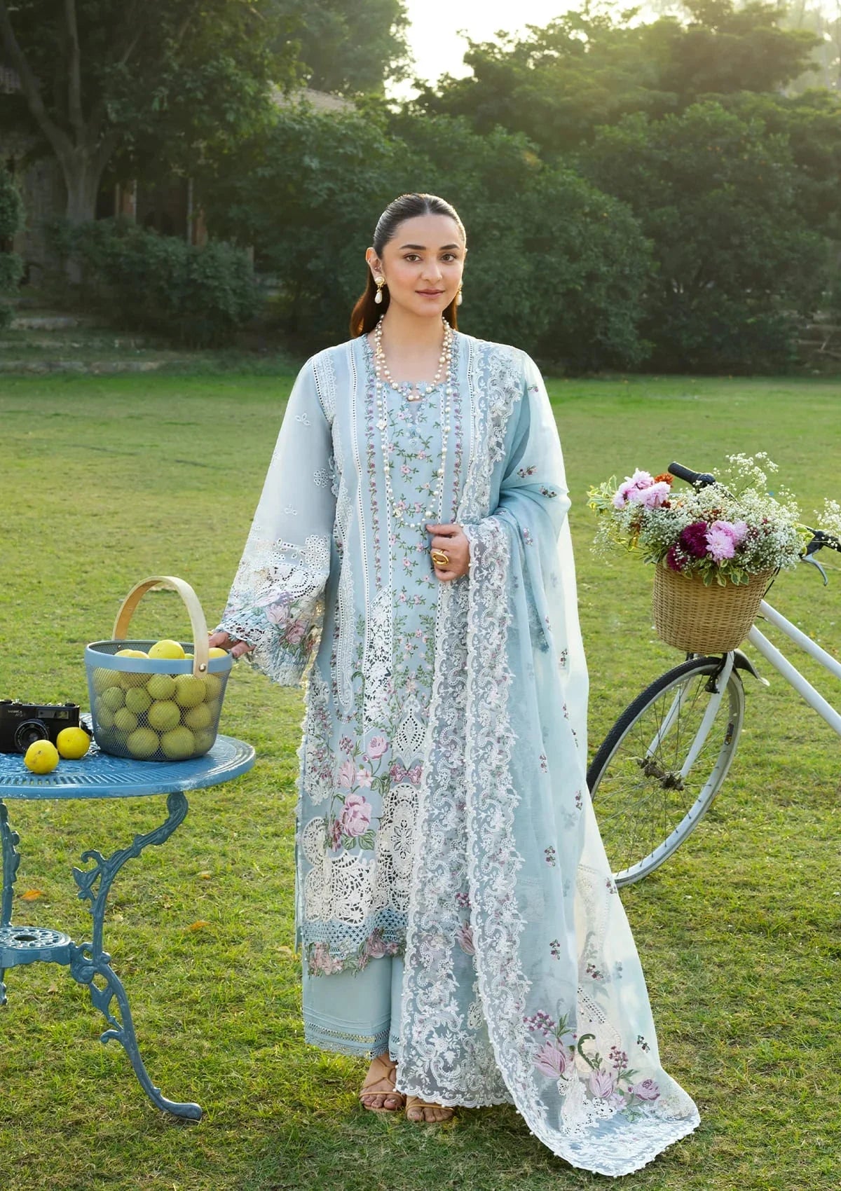 3 Pc Embroidered lawn suit by ELAF