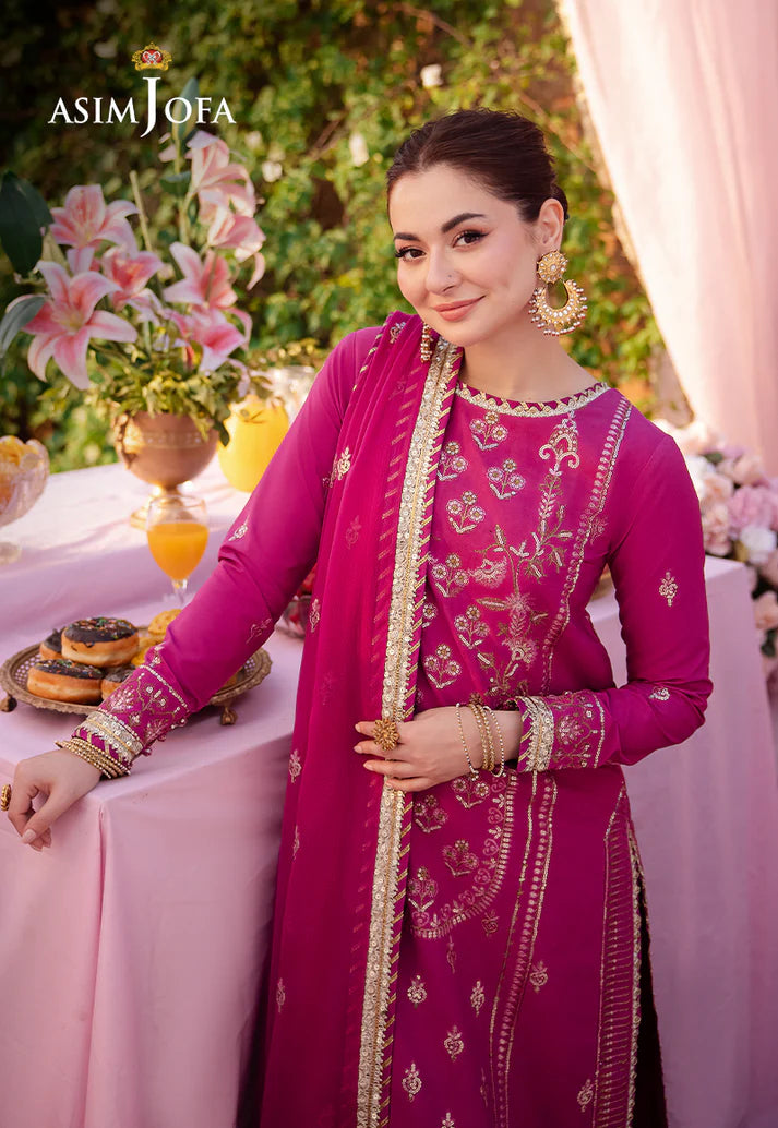EMBROIDERED LAWN SILK 3 PCS BY ASIM JOFA