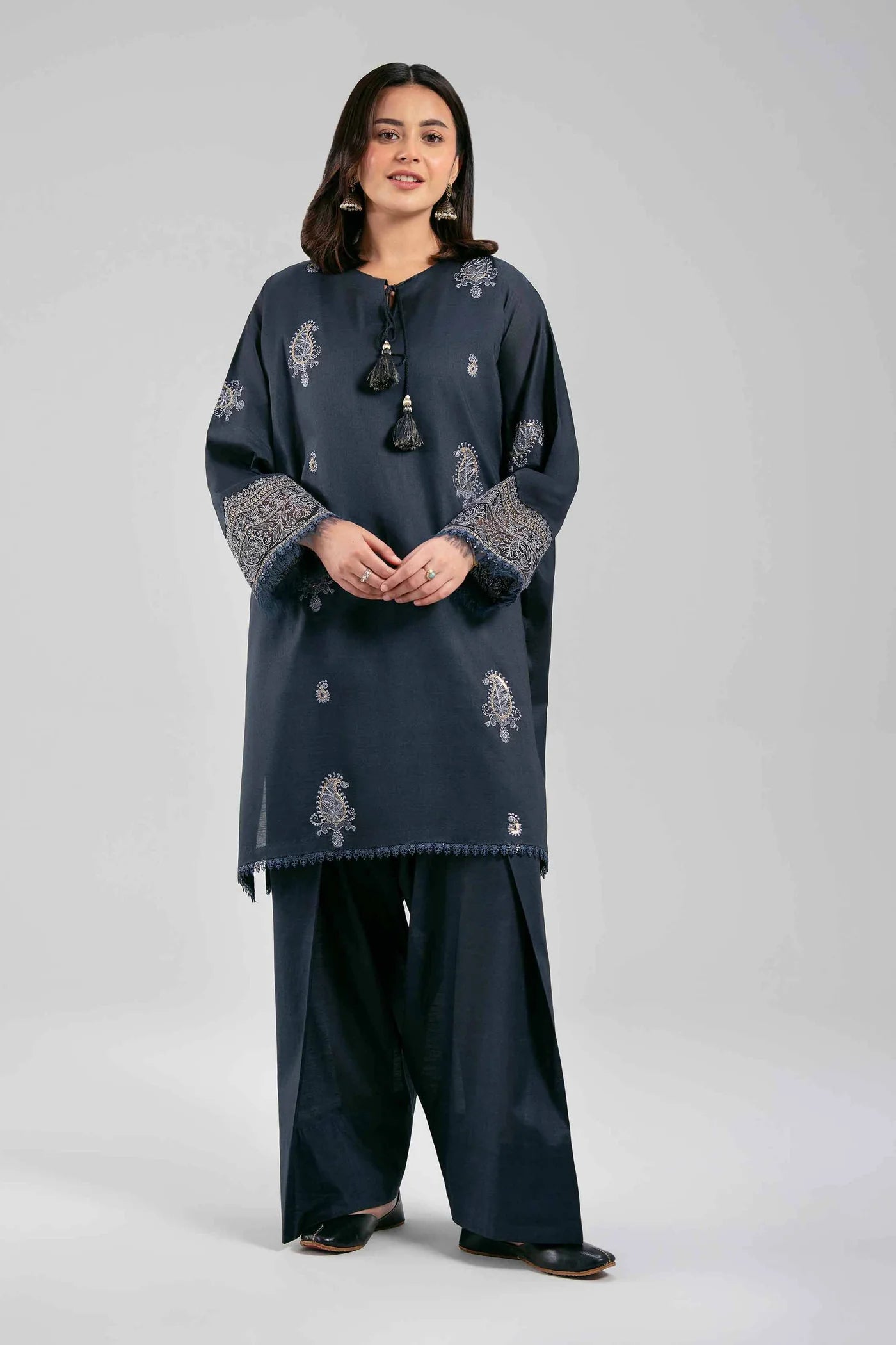 2 PIECE - EMBROIDERED LAWN SUIT