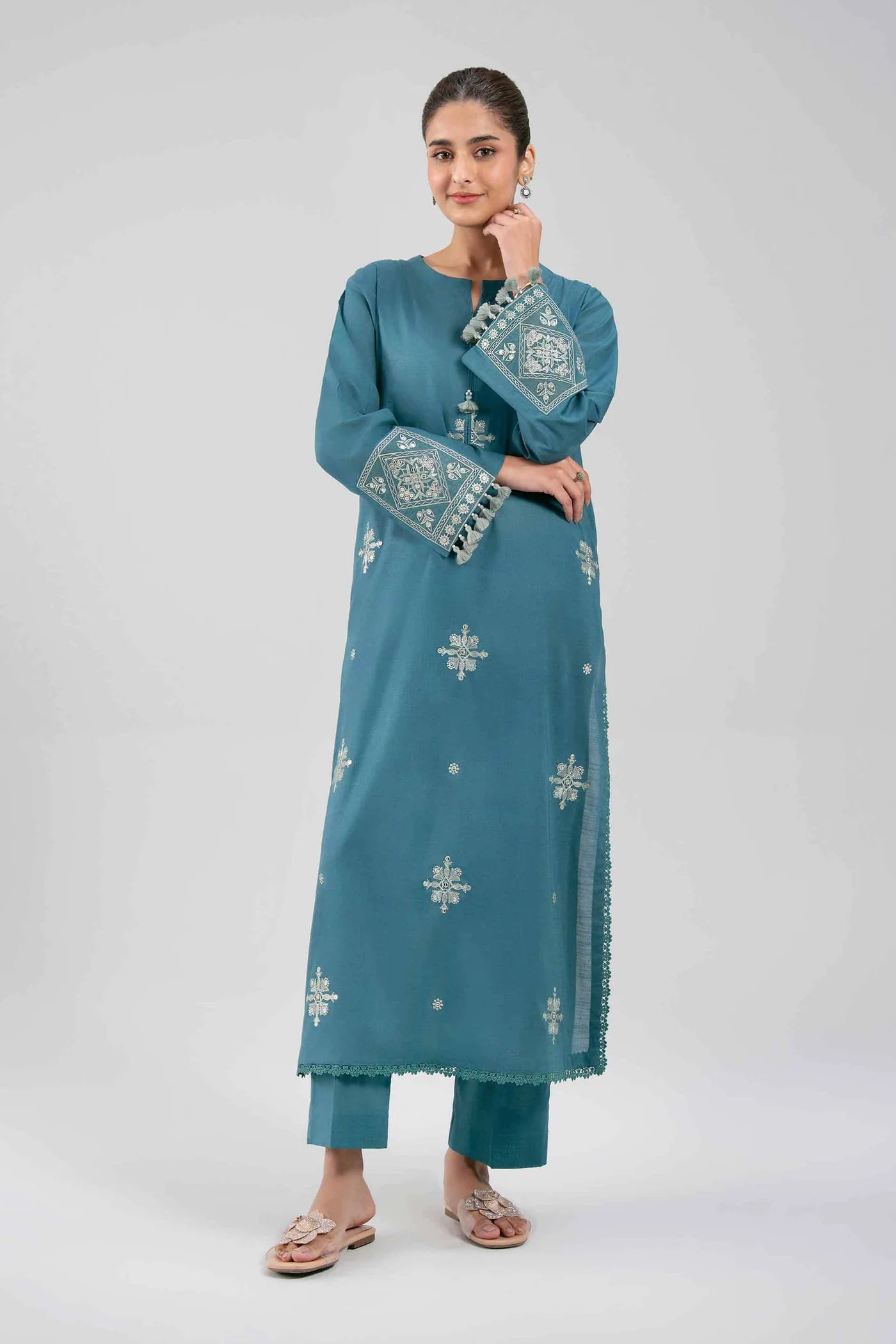 2 PIECE - EMBROIDERED LAWN SUIT