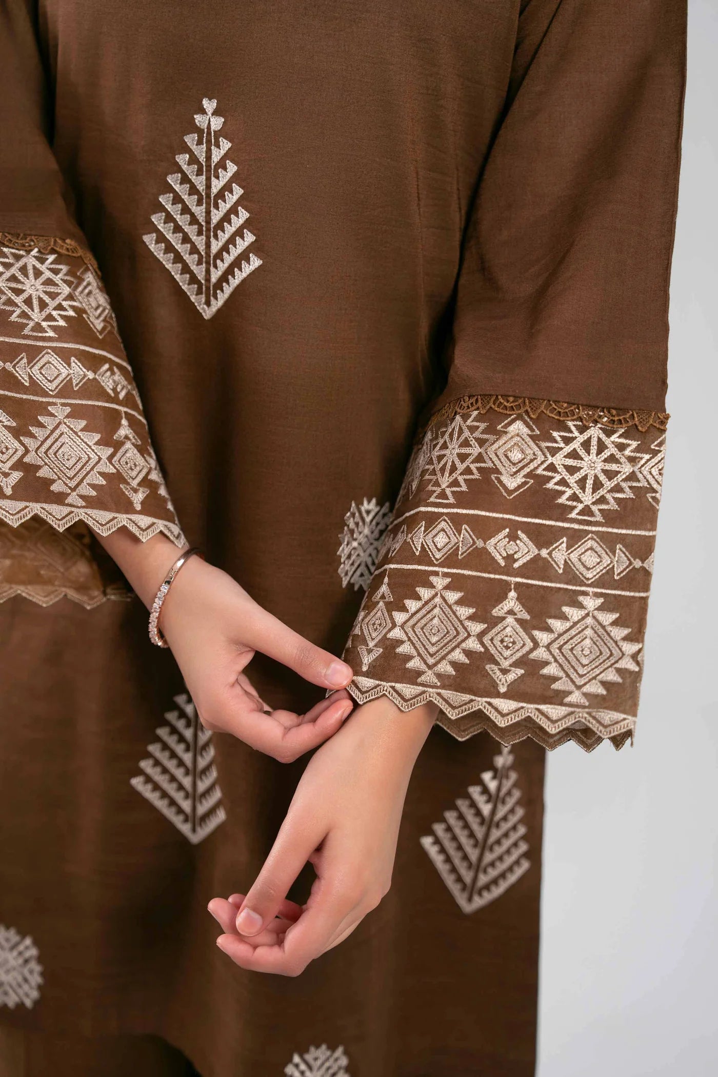 2 PIECE - EMBROIDERED LAWN SUIT