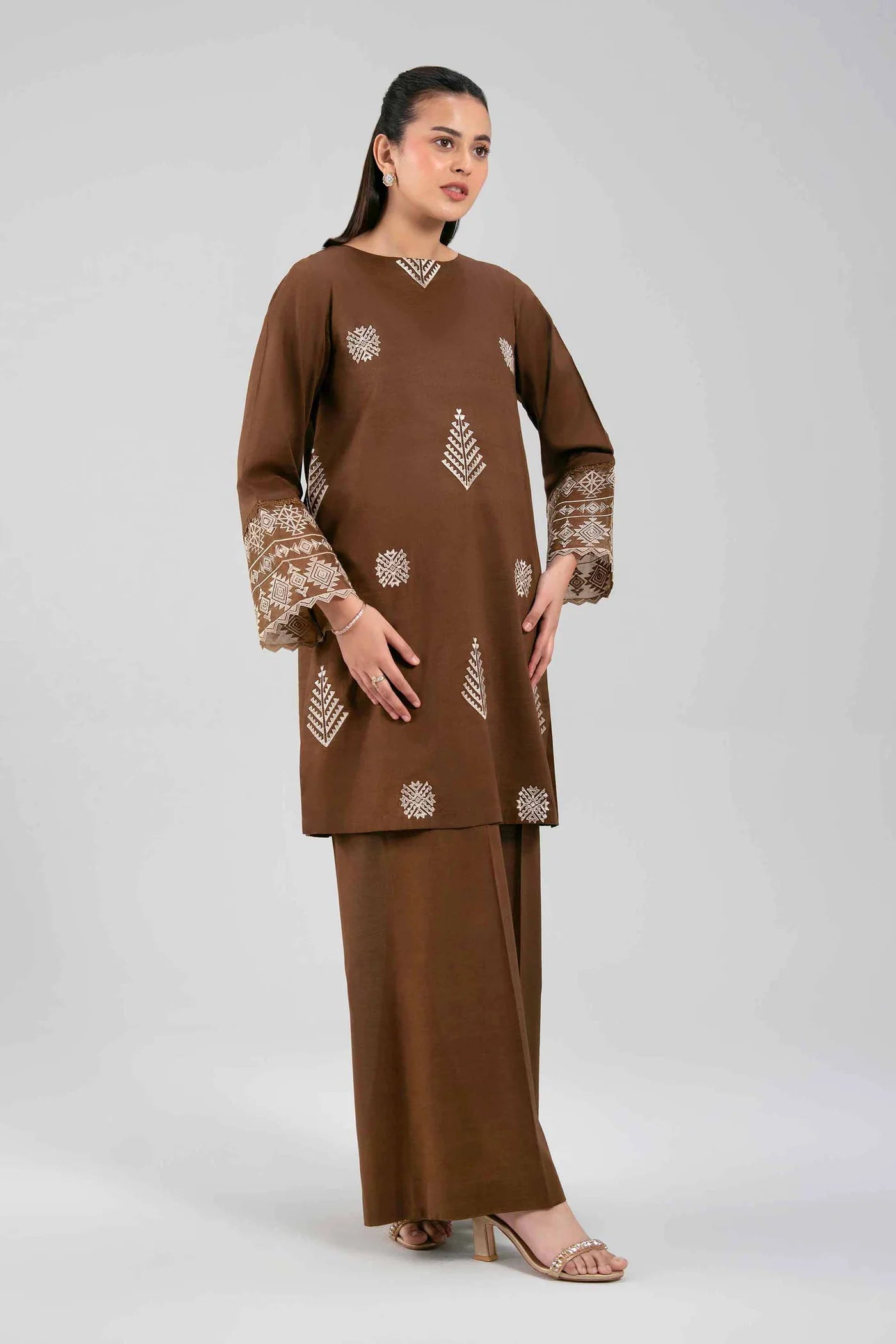 2 PIECE - EMBROIDERED LAWN SUIT