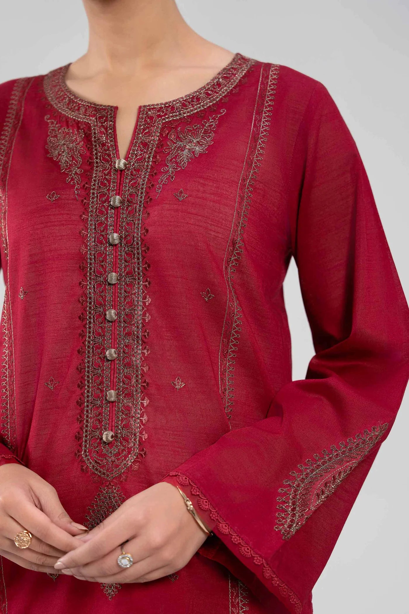 2 PIECE - EMBROIDERED LAWN SUIT