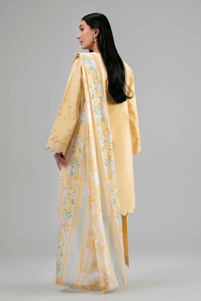 3 Piece - Printed Embroidered Suit by Nishat