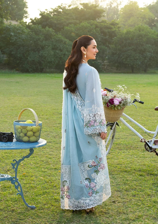3 Pc Embroidered lawn suit by ELAF
