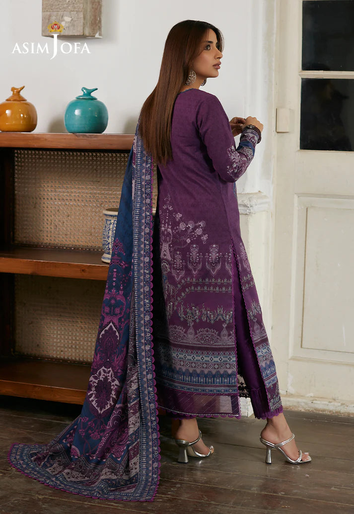 EMBROIDERED LAWN 3 PCS BY ASIM JOFA