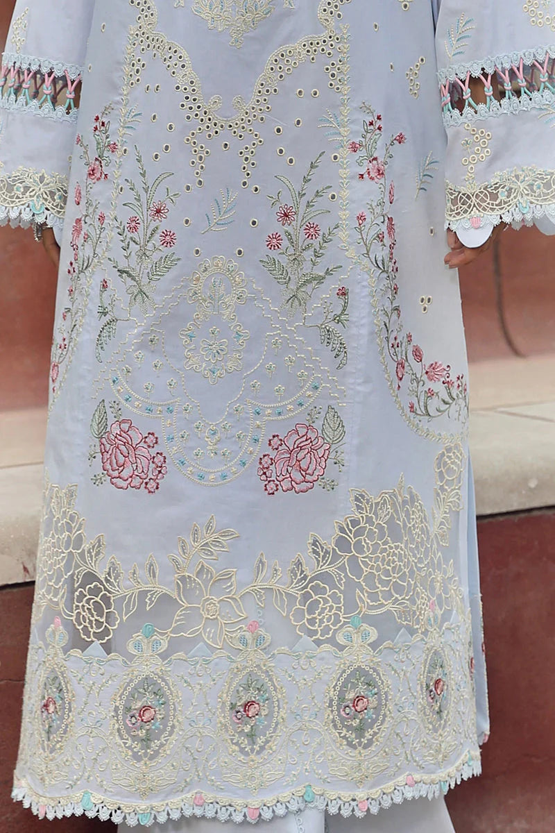3 Pc Embroidered lawn suit by QALAMKAR