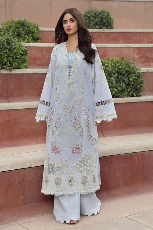 3 Pc Embroidered lawn suit by QALAMKAR