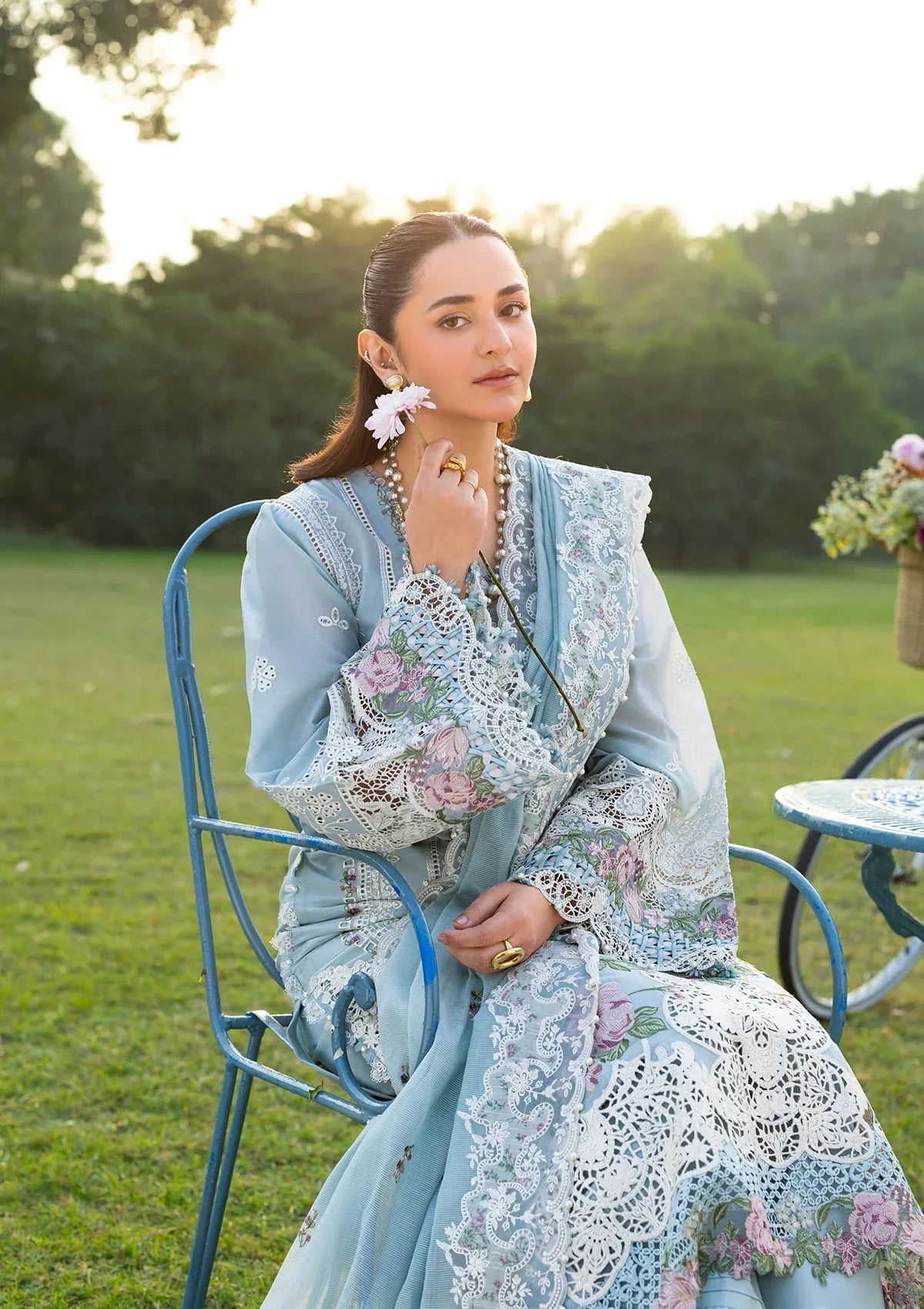 3 Pc Embroidered lawn suit by ELAF
