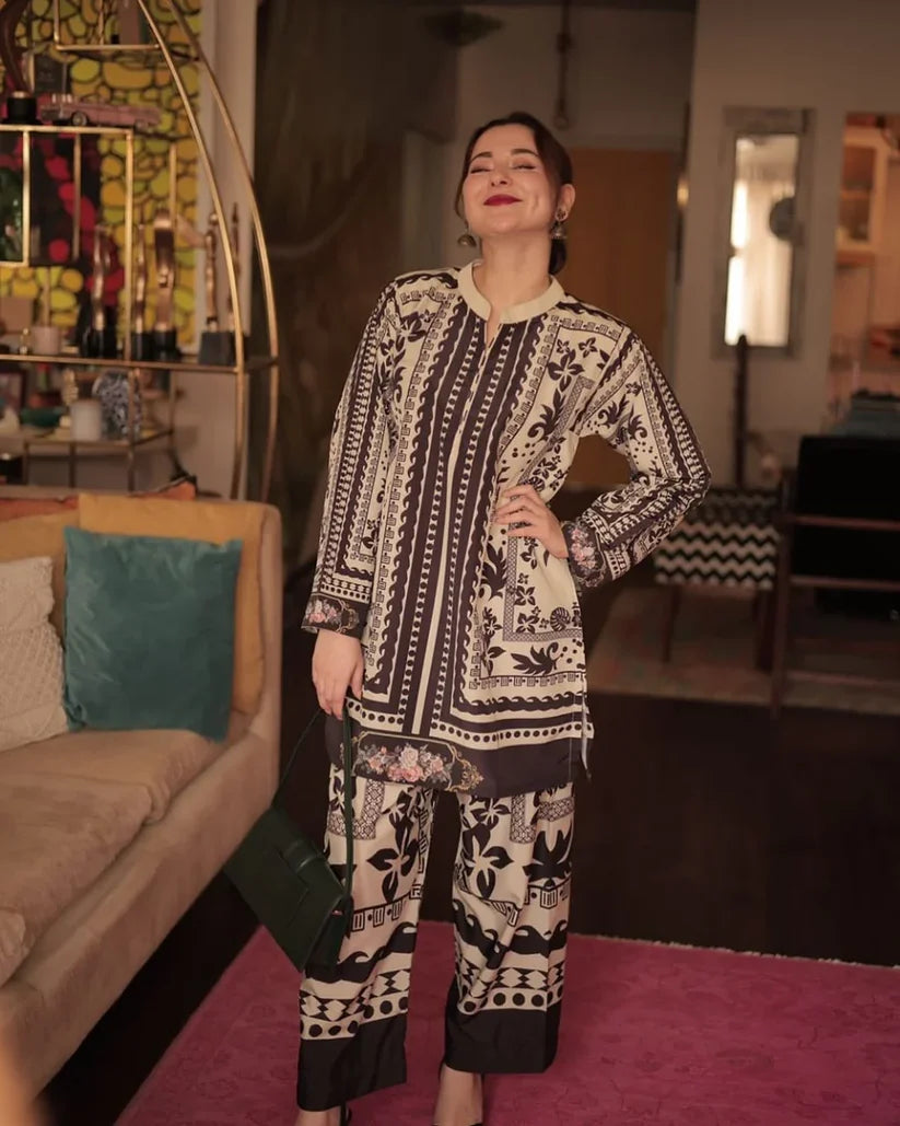 2 PC Printed lawn Suit By SS Collection