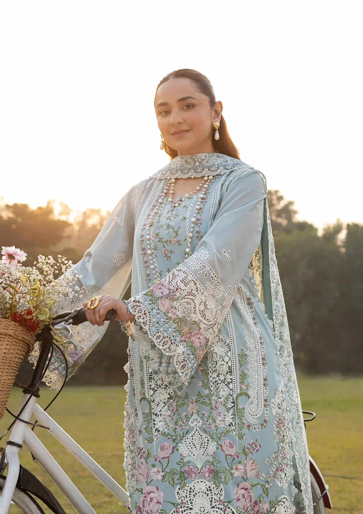 3 Pc Embroidered lawn suit by ELAF