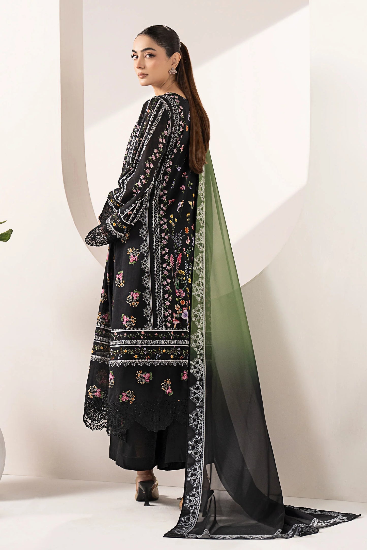 3 Piece Embroidered Lawn Suit by MARIA.B
