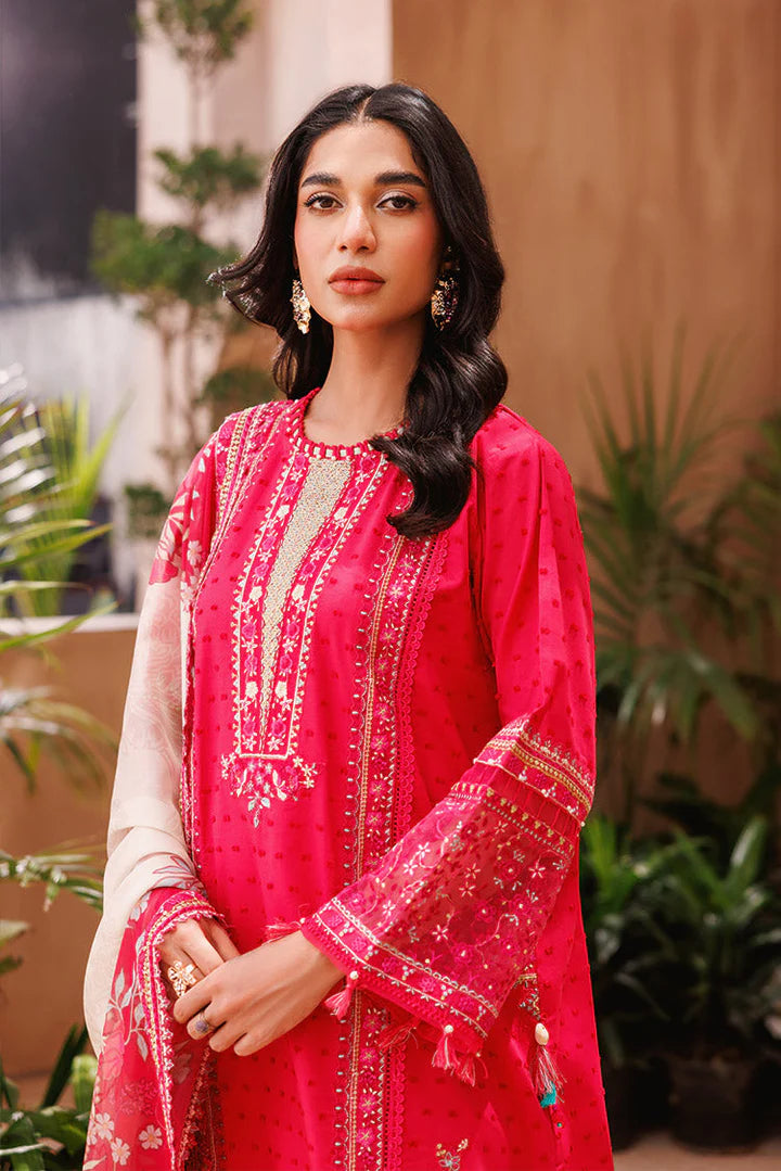 3-PC Unstitched Embroidered Chikankari Lawn Suit by ellena