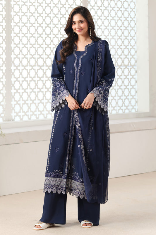 EMBROIDERED LAWN SUIT BY KASERIYA