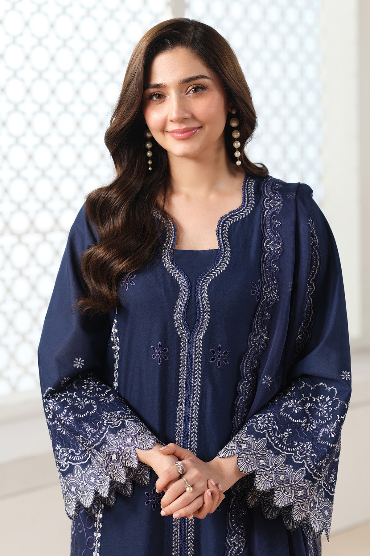 EMBROIDERED LAWN SUIT BY KASERIYA