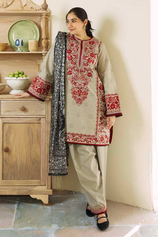 Unstitched | Embroidered Lawn 3 Piece