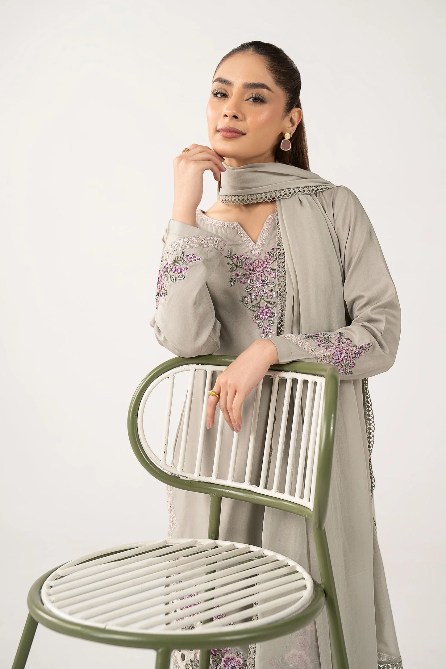 Embroidered 2 piece lawn suit by MARIA.B